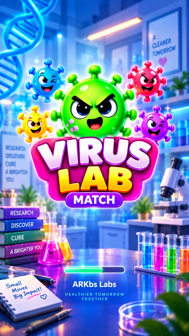 Virus Lab: Match & Cure key art